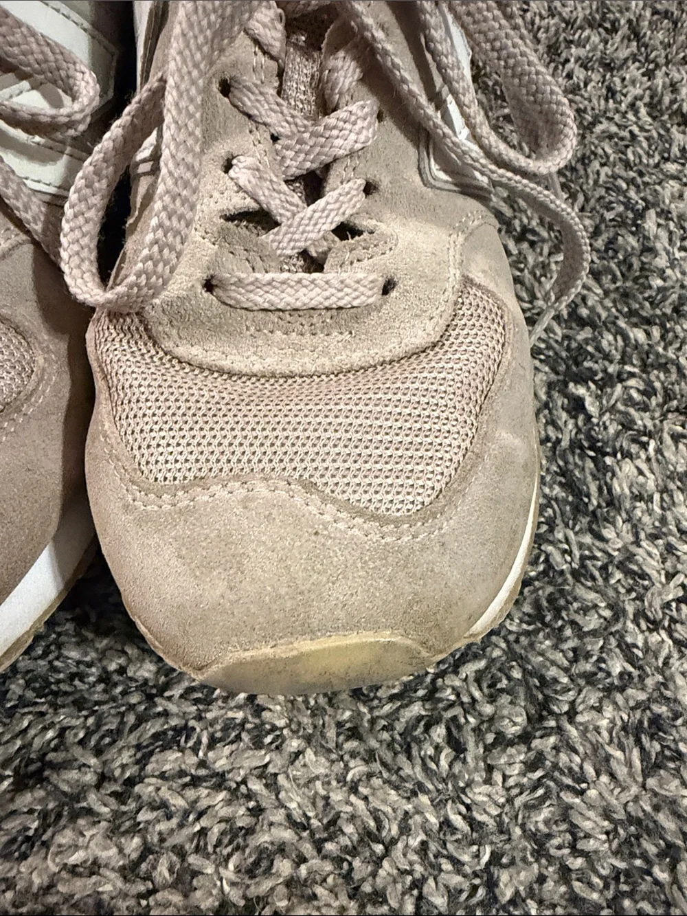 New Balance 574 Women’s 9 Beige Taupe Suede Mesh Sneakers WL574ESP